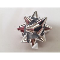 Large Gift Bows - Prismatic Silver